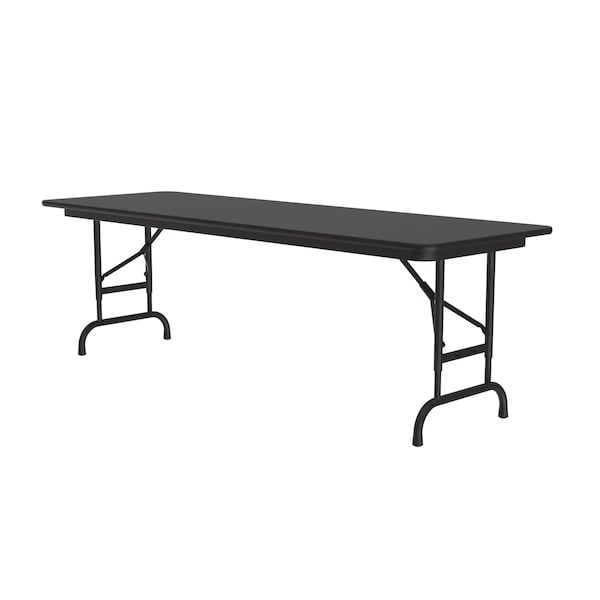 CFA Adjustable HPL Folding Tables 24x60 Black Granite